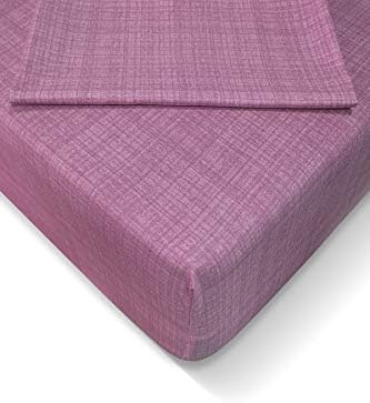 AT7639  180x200cm Lastikli Çarşaf Seti, Gül Kurusu