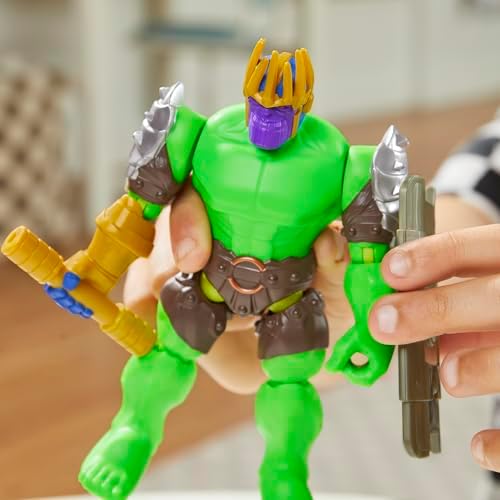 AVENGERS MixMashers Hulk kişiselleştirilebilir Deluxe Mix and Match aksiyon figürü ve aksesuarları
