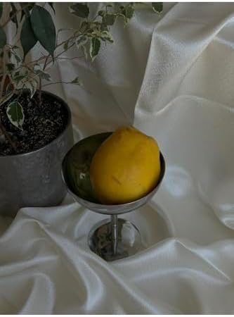 & Metal Yüksek Ayaklı 13 Cm Çerez Sunum Kadehi