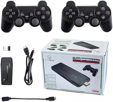 M8 Retro Oyun Konsolu – 4K HDMI Çıkışlı, 64 GB Oyun Yüklü – Çift Joystick – 8-Bit/16-Bit Klasikler – Aile ve Çocuklar İçin Eğlence