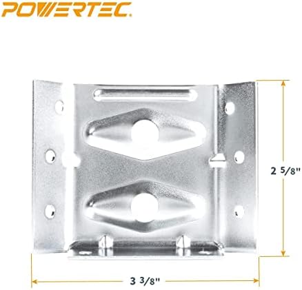 71428 Montaj Donanımlı Yüzeye Monte Köşe Braketleri, Masa Önlükleri ve Masa Ayakları için Köşe Braketleri, 4'lü Set