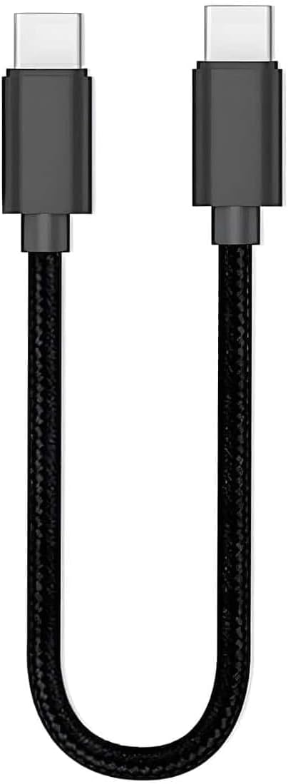 20cm Type-C to Type-C Kablo 60W 20V 3A Şarj Kablo USB C Örgü PD Şarj Kablosu Tip C to Tip C FT-UCA100S