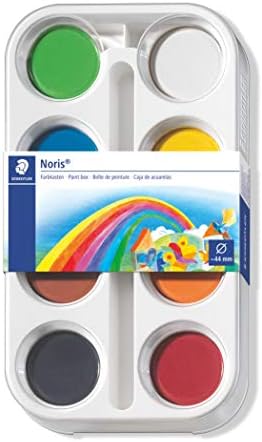 8870 K8 Noris Clup Sulu Boya 8'li, Paletli Boya Tablet Çapı 44Mm