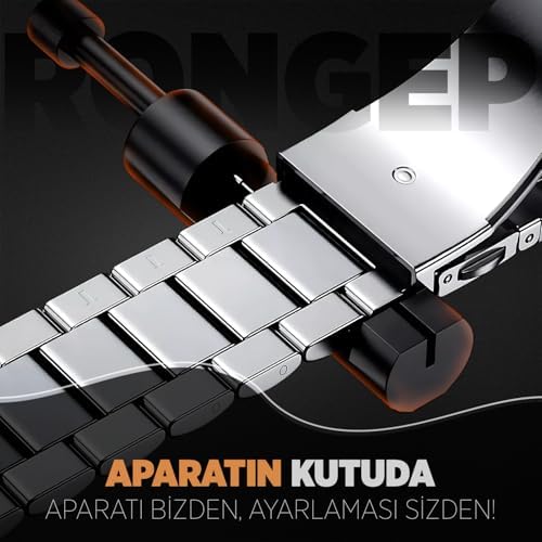 ile Uyumlu Bakla Model 22mm Çelik Kordon GT5/GT5 Pro/GT4/GT3/GT3 Pro/GT2/GT2 Pro 46mm için Katlanır Toka Mekanizmalı Paslanma Yapmayan Metal Kordon Kayış