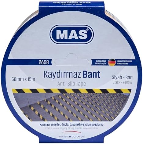 2658 Kaydırmaz Bant, Sarı & Siyah
