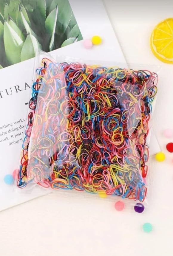 1000 Adet Renkli Saç Örgü Lastiği Toka Seti Lastik Toka Seti, Lastik Toka Seti, Toka Organizer, Toka, Kız Çocuk Toka, Toka Organizer