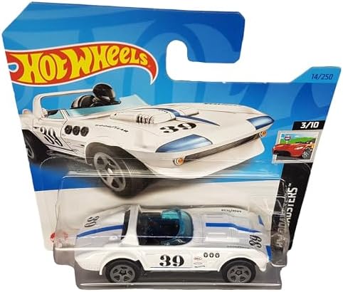 - Corvette Grand Sport Roadster - HW Roadsters 3/10 - HKK09 - Short Card - GM - Bell - Good - Mattel 2023