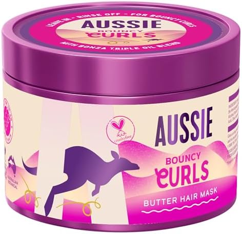Aussie Bouncy Curls Kıvırcık ve Dalgalı Saçları Açan ve Nemlendiren Saç Maskesi 500ml