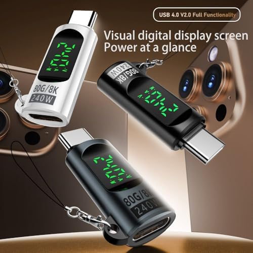 Type C to Type C 240W 80Gbps Dijital Göstergeli Şarj ve Veri Aktarımı OTGJK