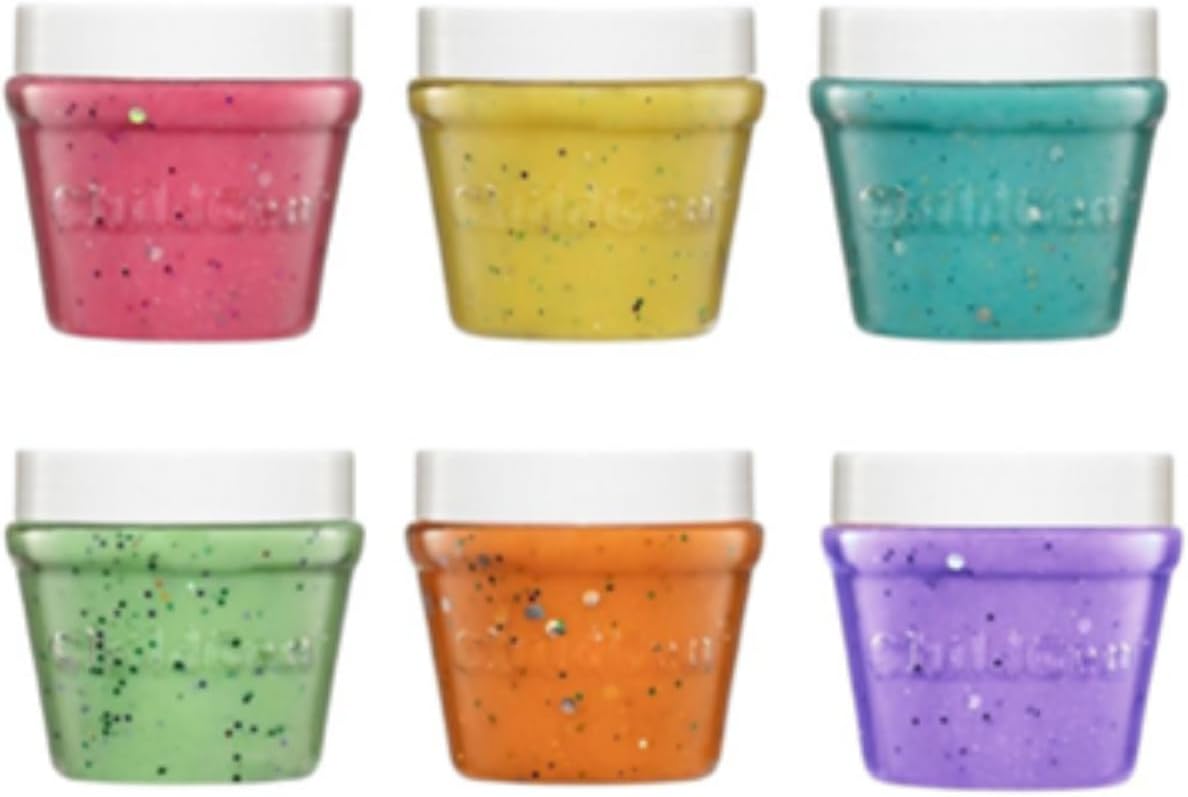 125 gr x 6 Pastel Glitter Set 6 adet 125 gram Oyun Hamuru