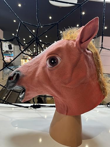 Halloween At Maskesi, Korku Maskesi, Bayramı Aksesuarları, At Kafası, Şaka Oyunları ve Korku Maskeleri