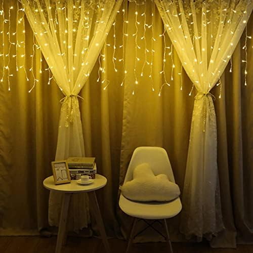 8 Fonksiyonlu Dekoratif Saçak Led Sarkıt Perde Led Eklenebilir Led Süsleme Led Led Işık Ledli Işık Yılbaşı Led Yılbaşı Işık Yılbaşı Süsü (4 Metre)