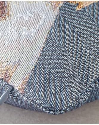 Breton Pamuk Polyester Dolgulu Kırlent Mavi