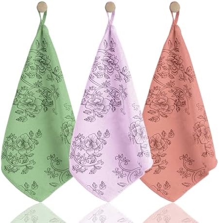 | Premium Kalite Desenli Kadife Mutfak Bezi | Leke Tutmaz-Koku Yapmaz x3 Adet 30x40cm