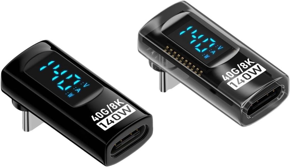 90° Type C to Type C 140W 40Gbps 8K Görüntü Aktarımı Hızlı Şarj Data Aktarımı OTGCO