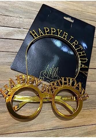 Happy Birthday Tac Gözlük Set