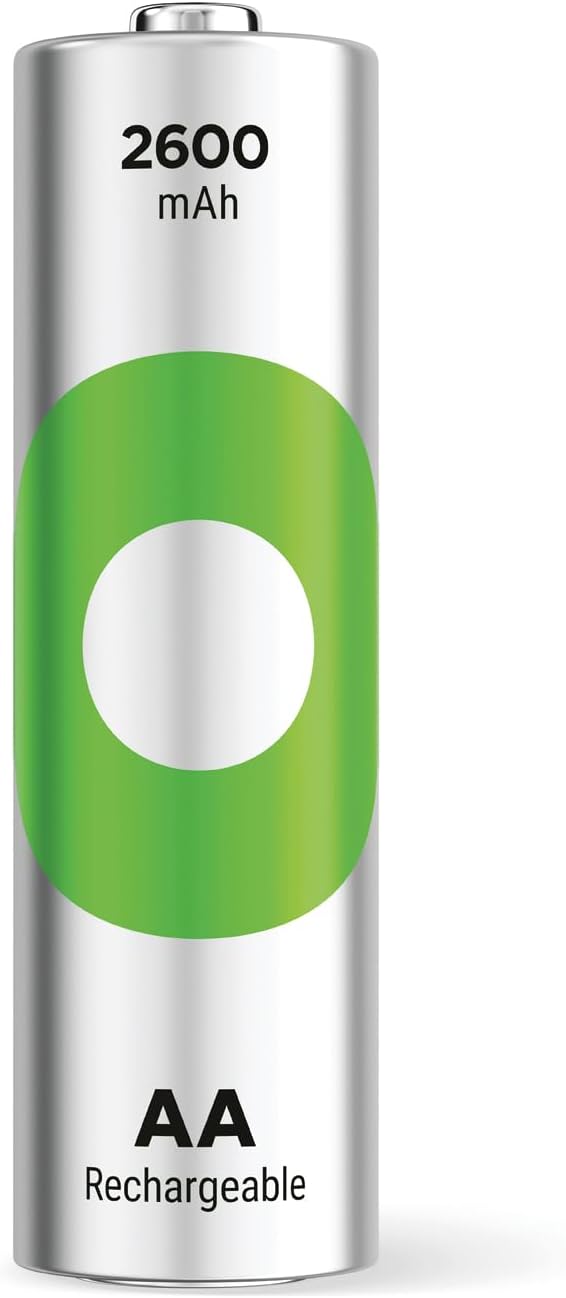 GP Batteries Recyko 2600 AA Kalem Ni-Mh Şarjlı Pil, 1.2 Volt, 2'li Kart