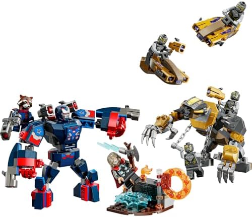 ǀ Avengers: Endgame Thor, Chitauri'ye Karşı 76322 – Süper Kahraman Savaşlarını Seven 8 Yaş ve Üzeri Çocuklar için Yaratıcı Yapım Oyuncağı, Koleksiyonluk Hediye Fikri (373 Parça)