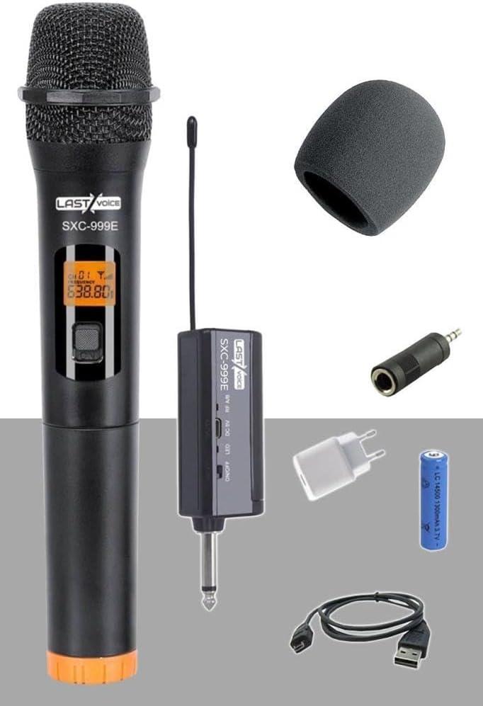 SXC-999E Şarjlı Telsiz Kablosuz EL Mikrofonu