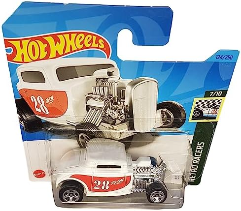 - ´32 - Retro Racers 7/10 - HKH04 - Short Card - SoCal - Beyaz - Mattel 2023