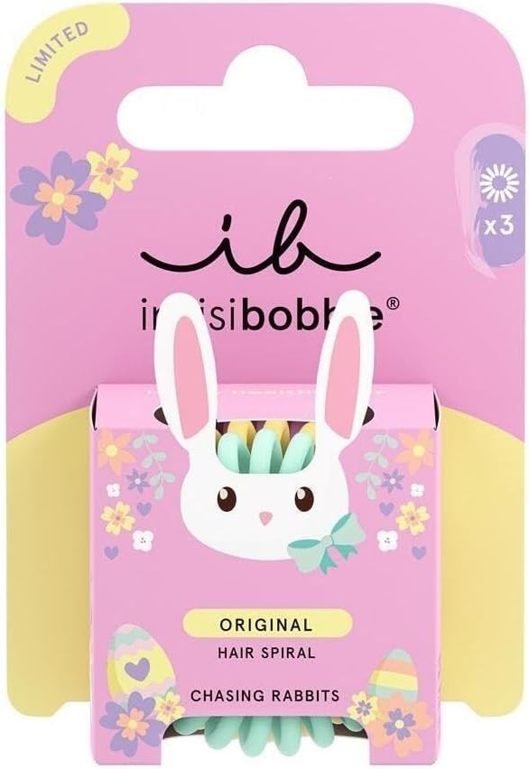 Invisibobble - Kids Original - Easter Serisi Spiralli Saç Tokası 3 adet Saç Tokası