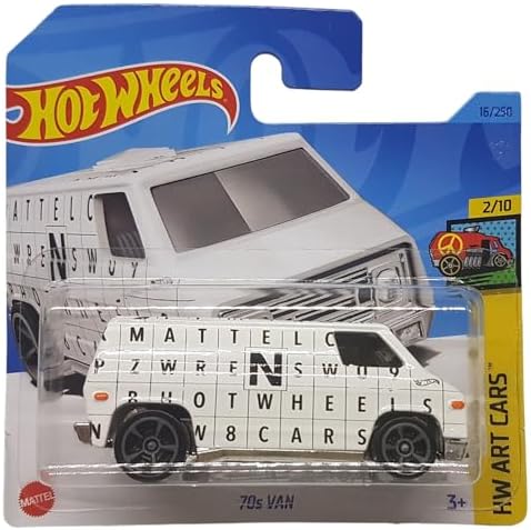 - 70s Van - HW Art 2/10 - HKH46 - Short Card - Kleintransporter - Beyaz - Mattel 2023