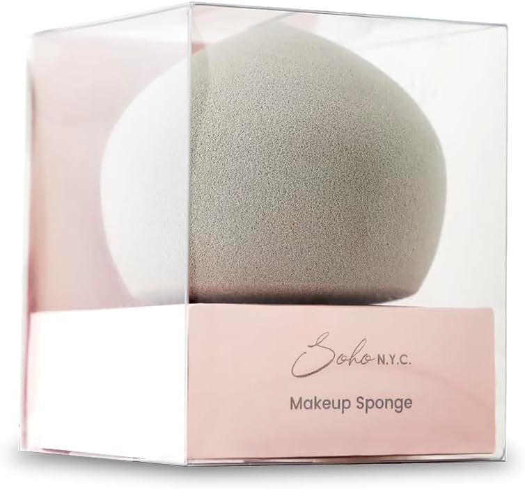 SOHO N.Y.C. Dodo Makyaj Süngeri Gri-Islak/Kuru Kullanım - Vegan