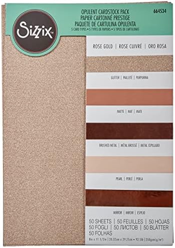 Rose, Surfacez, Yüzeyler-Zengin Kart Stoğu, 8x11,5 inç, 50'li Paket
