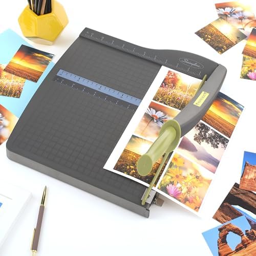 Guillotine kağıt traş makinesi, klasik kesim Lite, 30,5 cm uzunluk, 10 yaprak kapasite (9312) 30,5 cm