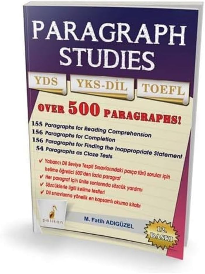 Pelikan Paragraph Studıes Yds Lys 5 Toefl: Over 500 Paragraphs!