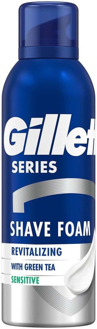 Gillette Series Yeşil Çay İçeren Canlandırıcı Tıraş Köpüğü, 200ml