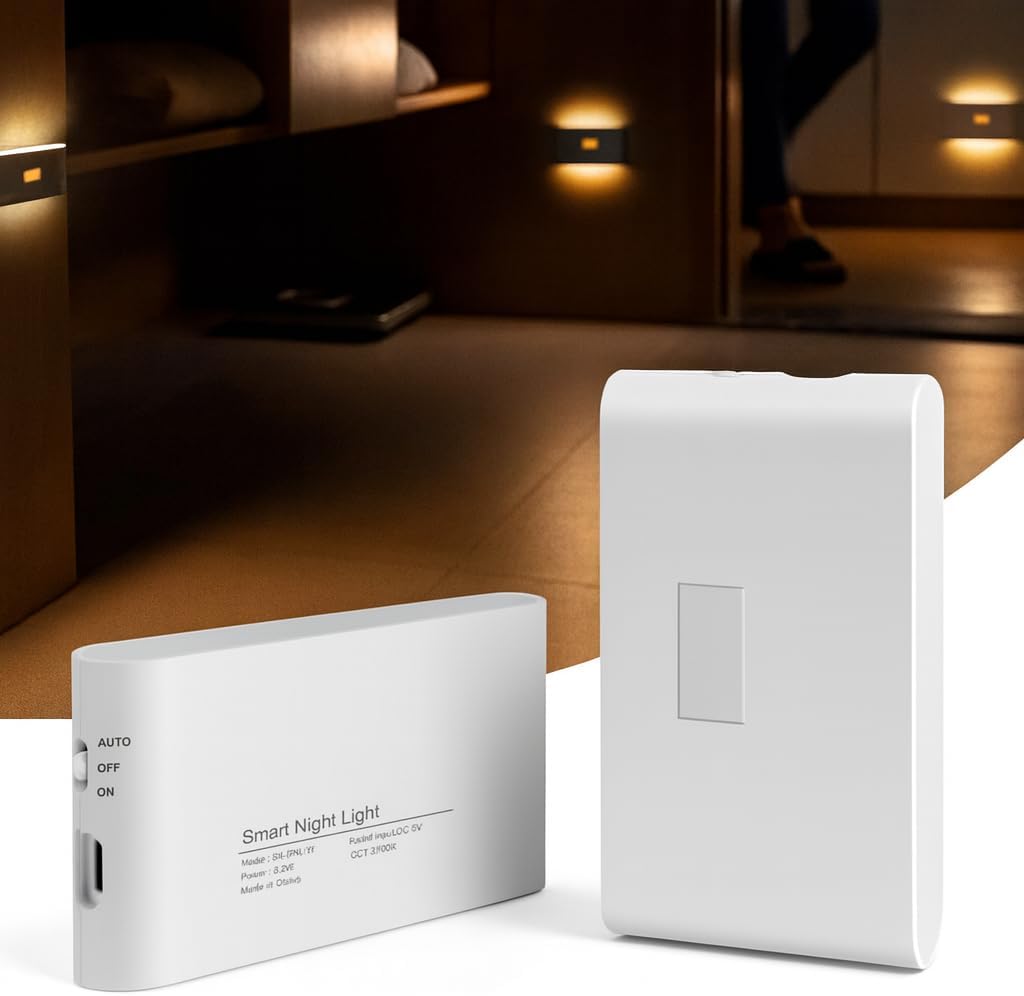 2 Adet Beril İki Yönlü Sensörlü Şarjlı LED Aplik, 5W 2700K Işık, DC 5V, 110° Hareket Algılama, 3-5m Sensör Mesafesi, 20 Saat Sabit Işık Süresi, Otomatik/Manuel Modlu – ABS Gövde