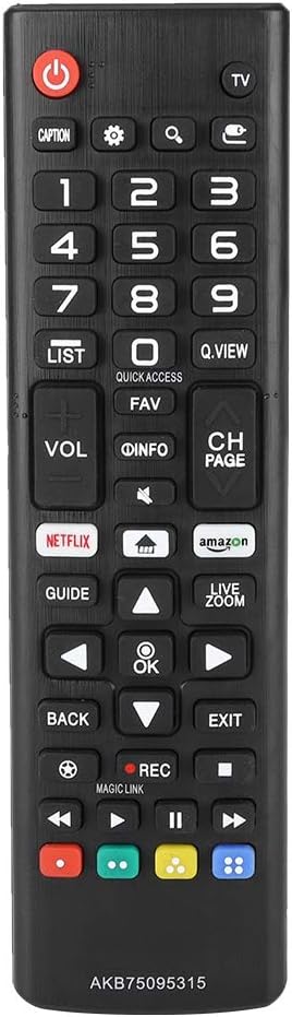 LG televizyon için Evrensel TV Uzaktan Kumanda, ABS Yüksek Hassasiyetli Uzun Mesafe Akıllı Uzaktan Kumanda Yedek AKB75095315