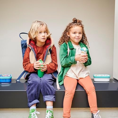 - Campus içecek şişesi, su şişesi, okul için sızdırmaz şişe, tekrar kullanılabilir, BPA içermez ve bulaşık makinesinde yıkanabilir, 400 ml, Avengers