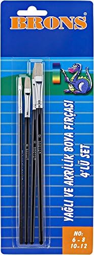 Yağli Ve Akrilik Boya Firça Seti 4 Lü Br-522