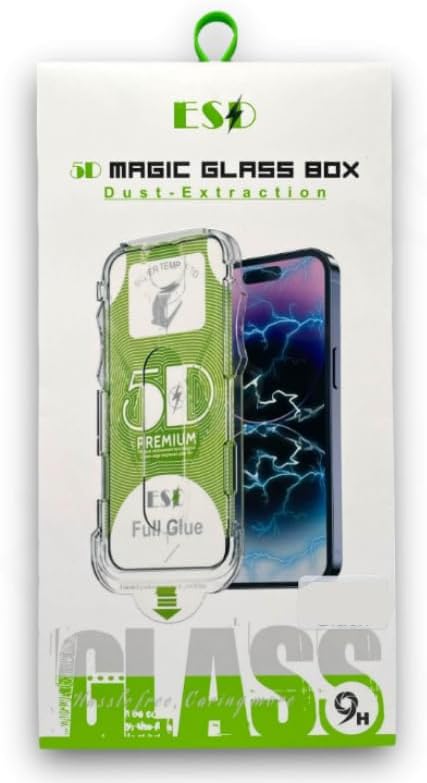 16 ile Uyumlu Ekran Koruyucu Yapıştırma Aparatlı 5d Ekran Koruyucu Tam Kaplayan Temperli Cam