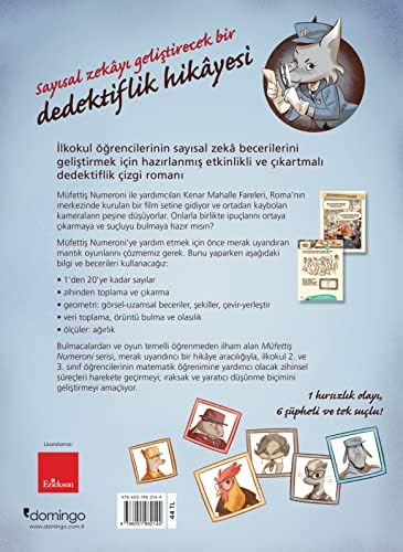 Müfettiş Numeroni 1: Film Setinde Hırsızlık - Sayısal Zekâ Gelişimi için Etkinlikli ve Çıkartmalı Dedektiflik Çizgi Romanı (7-9 Yaş)