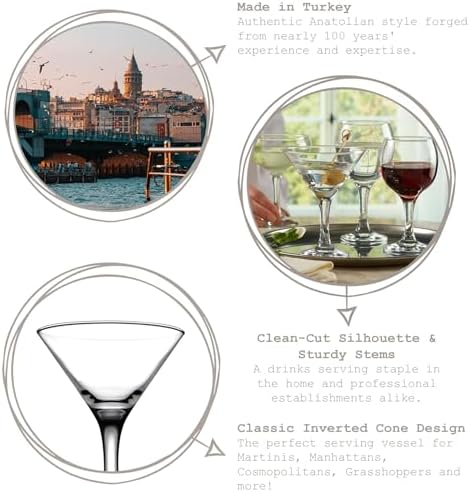 BISTRO KOKTEYL KADEHI 190 CC 6'LI HEDİYELİK KUTU