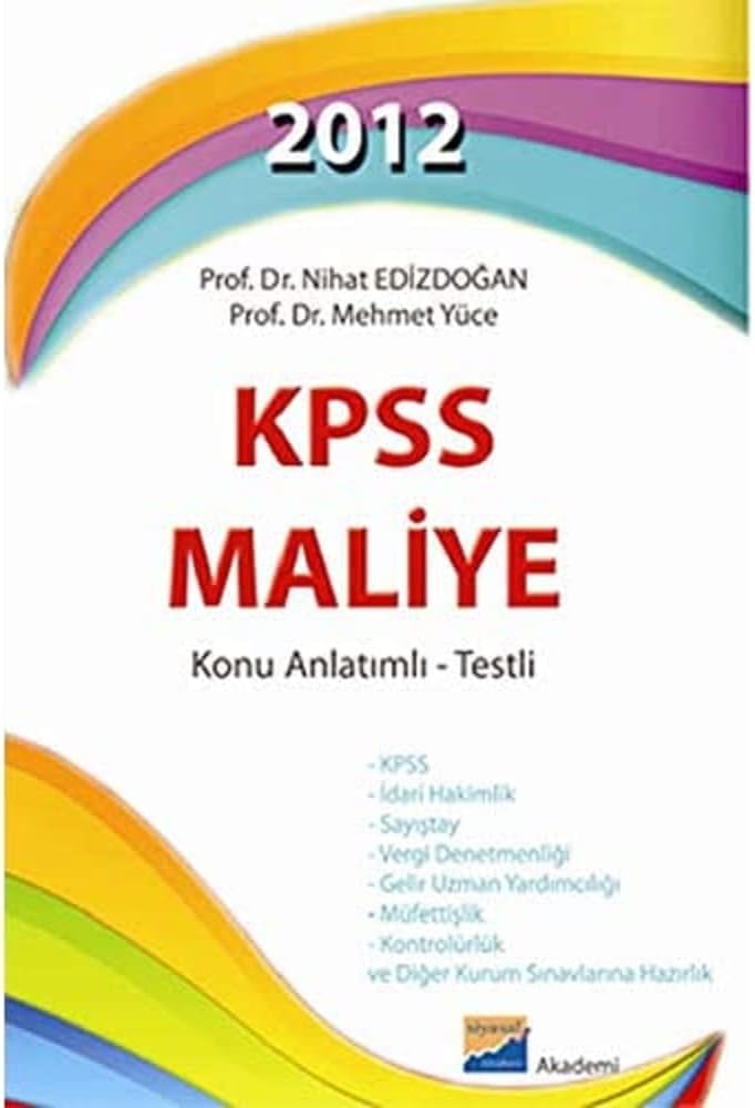 2012 KPSS Maliye Konu Anlatımlı Testli