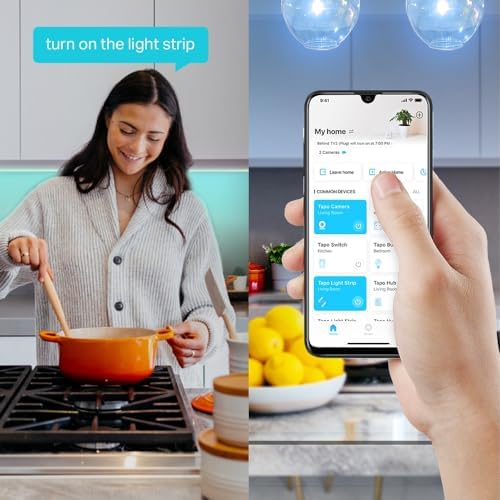 L900-5, 5 Metre Çok Renkli Akıllı Wi-Fi Şerit Led, Alexa ve Assistant ile Uyumlu Ses Kontrolü, Müzikle Senkronizasyon