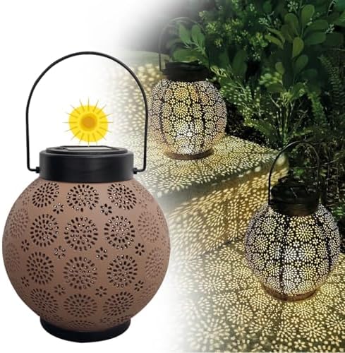 Güneş Enerjili Dekoratif Led Fener / Askılı Bahçe Feneri / Bahçe Dekorasyon Feneri / GT-SL25R