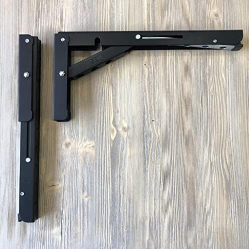 Hırdavat Mandallı Katlanabilir Masa Konsolu 1 Çift Siyah 40cm