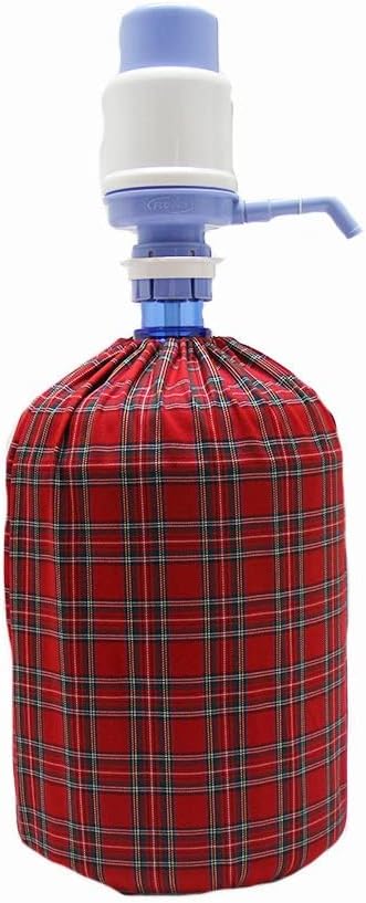 ÇizgiKare Kırmızı Küçük Ekoseli Damacana Kılıfı