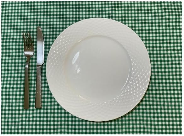 160x170 Cm Yeşil Küçük Kare Desen Pötikareli Masa Örtüsü, Sofra Bezi, Piknik Örtüsü