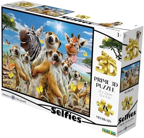 3D - Mirket Selfie - 48 Parça Puzzle