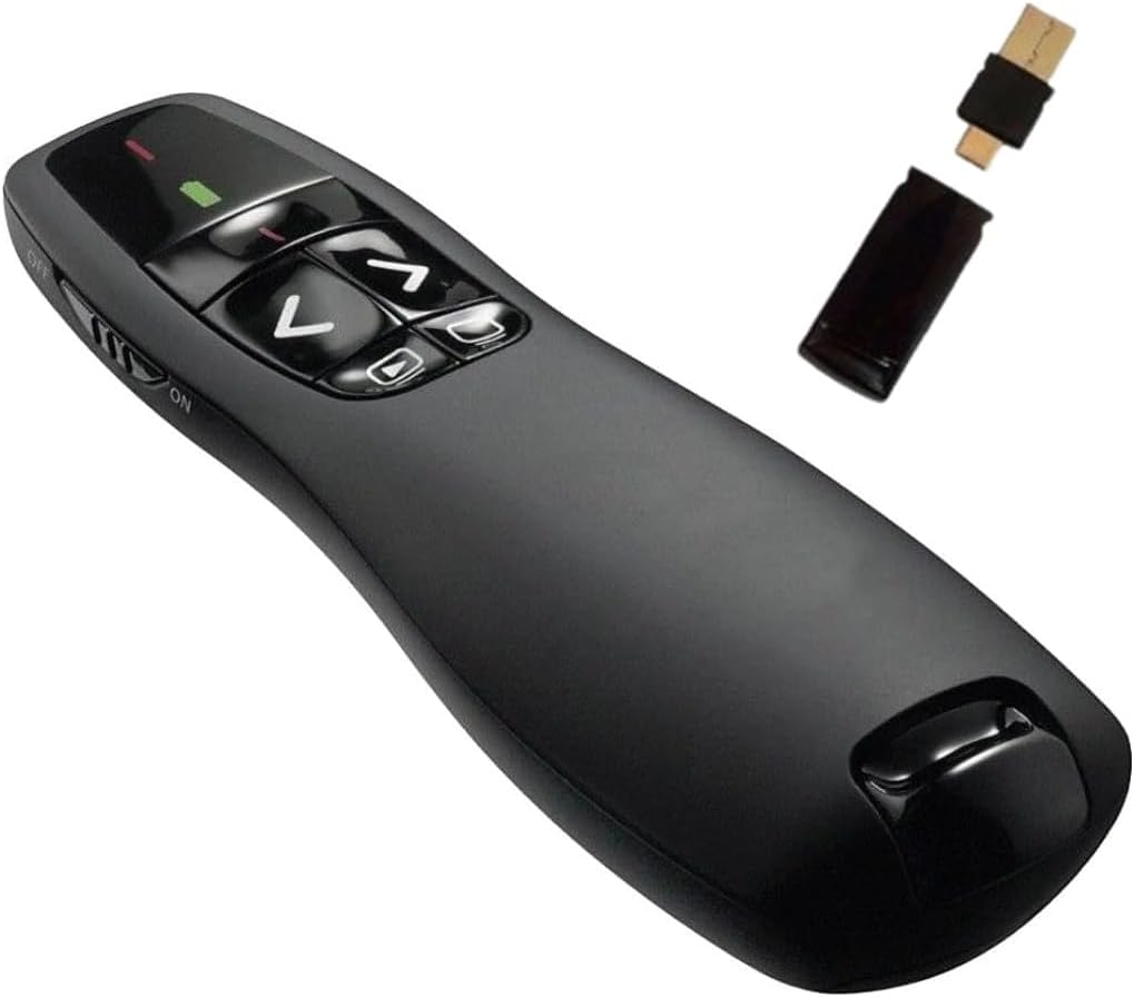 Kablosuz Sunum Kumandası – 2.4GHz Presenter, 30m Kontrol Mesafesi, Type-C ve USB Uyumlu, Windows/Mac/ ile Uyumlu | Y85