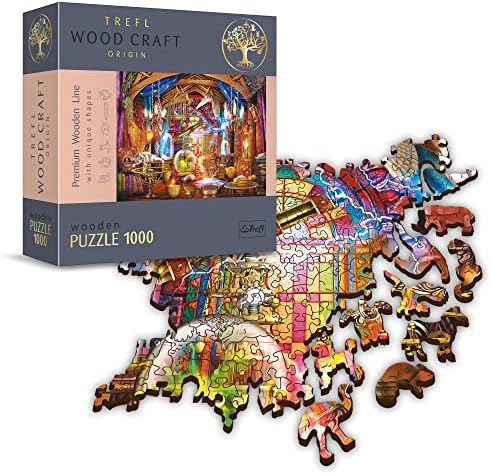TR20146 Yetişkin-1000 Parça Ahşap El Sanatları Düzensiz Şekiller 100 Hayvan Figürleri Yetişkinler ve Çocuklar için Yüksek Kalite Modern Kendin Yap 12+ Ahşap Bulmaca Sihirli Oda Bulmaca 1000