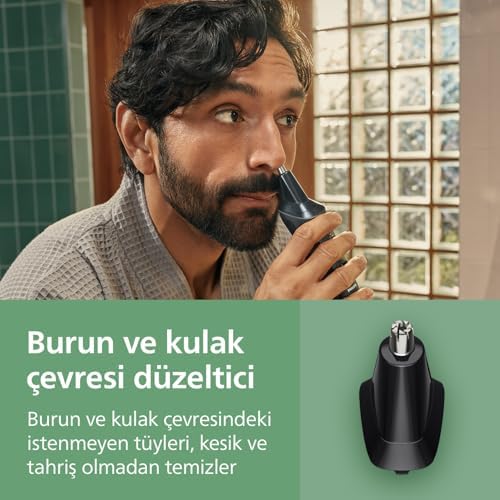 Philips 7'si 1 Arada Erkek Bakım Seti, 60 Dakika Çalışma Süresi, Kendini Bileyen Bıçaklar, Şarj Göstergeli, MG3920/15