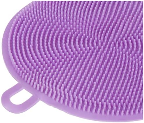 Yuvarlak Silikon Çok Amaçlı Silikon Bulaşık Fırçası, 2'li