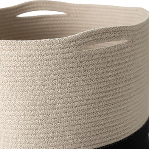 Venus Çamaşır Sepeti Siyah Ekru 35X35X45